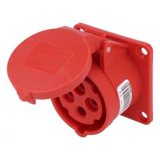 314-6; Connector: AC supply 3-phase; socket; female; 16A; 400VAC; IP44; PCE