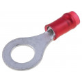 31894; Ring terminal; M6; Ø: 6.73mm; 0.3÷1.42mm2; crimped; for cable; red; TE Connectivity 31894; Ring terminal; M6; Ø: 6.73mm; 0.3÷1.42mm2; crimped; for cable; red; TE Connectivity