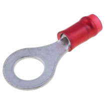 31894; Ring terminal; M6; Ø: 6.73mm; 0.3÷1.42mm2; crimped; for cable; red; TE Connectivity