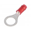 31895; Ring terminal; M8; Ø: 7.92mm; 0.3÷1.42mm2; crimped; for cable; red; TE Connectivity 31895; Ring terminal; M8; Ø: 7.92mm; 0.3÷1.42mm2; crimped; for cable; red; TE Connectivity