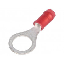 31895; Ring terminal; M8; Ø: 7.92mm; 0.3÷1.42mm2; crimped; for cable; red; TE Connectivity