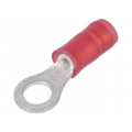 320554; Ring terminal; M4; Ø: 4.17mm; 0.3÷1.42mm2; crimped; for cable; red; TE Connectivity 320554; Ring terminal; M4; Ø: 4.17mm; 0.3÷1.42mm2; crimped; for cable; red; TE Connectivity