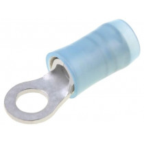 320561; Ring terminal; M3,5; Ø: 3.68mm; 1.25÷2mm2; crimped; for cable; blue; TE Connectivity