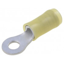 320568; Ring terminal; M4; Ø: 4.17mm; 3÷6mm2; crimped; for cable; insulated; TE Connectivity