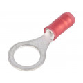 320572; Ring terminal; M8; Ø: 7.92mm; 0.3÷1.42mm2; crimped; for cable; red; TE Connectivity 320572; Ring terminal; M8; Ø: 7.92mm; 0.3÷1.42mm2; crimped; for cable; red; TE Connectivity