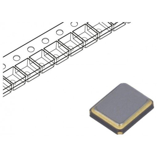 3225-25M-SR; Resonator: quartz; 25MHz; ±10ppm; 9pF; SMD; 3.2x2.5x0.7mm; SR PASSIVES