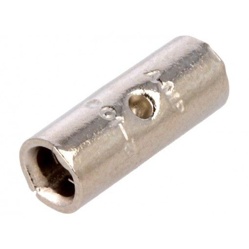 323755; Butt splice; non-insulated; copper; 3÷6mm2; nickel plated; TE Connectivity
