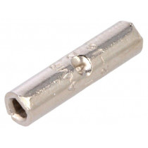 323796; Butt splice; non-insulated; copper; 0.3÷1.42mm2; nickel plated; TE Connectivity