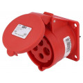 324-6; Connector: AC supply 3-phase; socket; female; 32A; 400VAC; IP44; PCE 324-6; Connector: AC supply 3-phase; socket; female; 32A; 400VAC; IP44; PCE