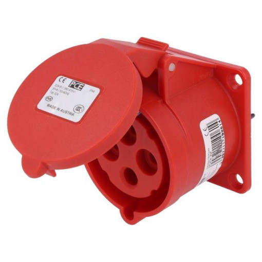 324-6; Connector: AC supply 3-phase; socket; female; 32A; 400VAC; IP44; PCE