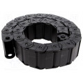 325PI060075; Cable chain; Series: Protection; Bend.rad: 75mm; L: 990mm; BREVETTI