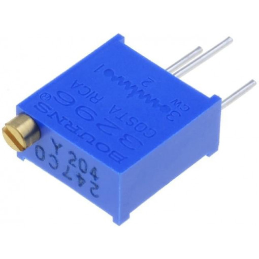 3296Y-1-204LF; Potentiometer: mounting; multiturn; 200kΩ; 500mW; THT; ±10%; linear; BOURNS