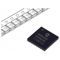 PIC32MM0256GPM028-I/ML; PIC microcontroller; Memory: 256kB; SRAM: 32kB; 2÷3.6VDC; SMD; MICROCHIP TECHNOLOGY