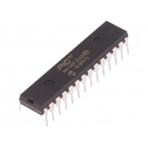 PIC32MX130F256B-I/SP; PIC microcontroller; Memory: 256kB; SRAM: 16kB; 2.3÷3.6VDC; THT; MICROCHIP TECHNOLOGY
