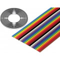 3302/16SF (100FT); Wire: ribbon; 1.27mm; stranded; Cu; 16x28AWG; unshielded; PVC; 49V; 3M 3302/16SF (100FT); Wire: ribbon; 1.27mm; stranded; Cu; 16x28AWG; unshielded; PVC; 49V; 3M