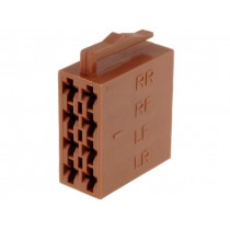 ; Connector housing; plug; ISO; PIN: 8; Works with: 341432; 4CARMEDIA