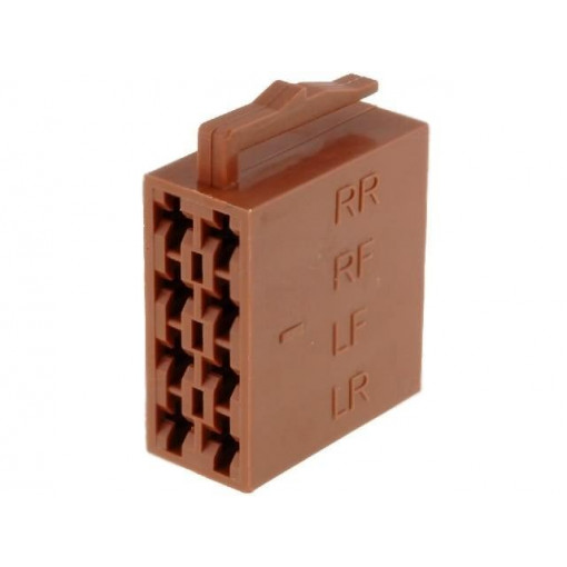 ; Connector housing; plug; ISO; PIN: 8; Works with: 341432; 4CARMEDIA