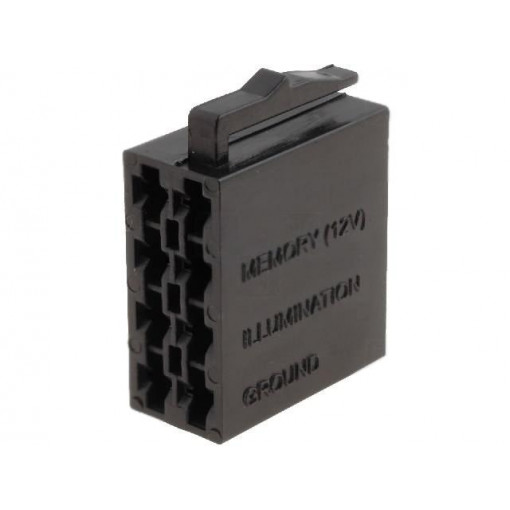 ; Connector housing; plug; ISO; PIN: 8; Works with: 341432; 4CARMEDIA