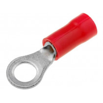 34145; Ring terminal; M4; Ø: 4.3mm; 0.3÷1.4mm2; crimped; for cable; tinned; TE Connectivity