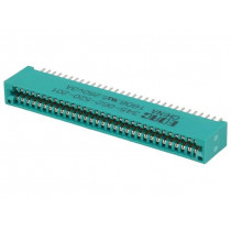 345-062-520-201; Card edge; PIN: 62; soldered; on PCBs; gold-plated; 2.54mm; EDAC