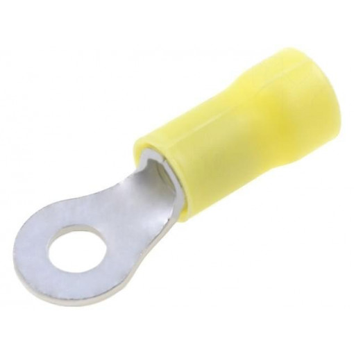 34853; Ring terminal; M4; Ø: 4.17mm; 3÷6mm2; crimped; for cable; insulated; TE Connectivity