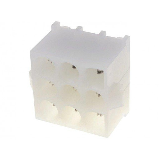 350432-1; Socket; wire-board; male; Universal MATE-N-LOK; 6.35mm; PIN: 9; TE Connectivity