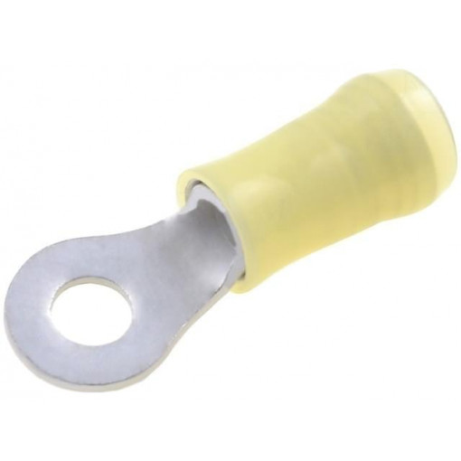 35108; Ring terminal; M4; Ø: 4.34mm; 3÷6mm2; crimped; for cable; insulated; TE Connectivity