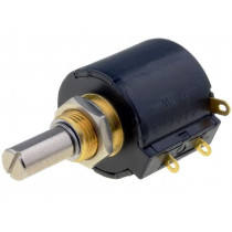 3547S-1AA-502A; Potentiometer: shaft; multiturn; 5kΩ; 1W; ±3%; 6.35mm; linear; IP40; BOURNS