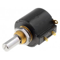 3549S-1AA-103A; Potentiometer: shaft; multiturn; 10kΩ; 2W; ±3%; 6.35mm; linear; IP50; BOURNS