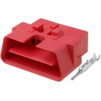 ; Connector housing; plug; OBD; PIN: 16; 16 pins; 4CARMEDIA