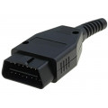 ; Connector housing; plug; OBD; PIN: 16; 4CARMEDIA