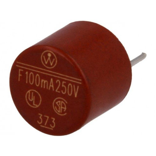 37301000410; Fuse: fuse; quick blow; 100mA; 250VAC; TR5; Package: bag; LITTELFUSE