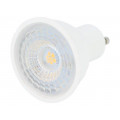 SKU 192; LED lamp; warm white; GU10; 220/240VAC; 480lm; 6.5W; 110°; 3000K; V-TAC