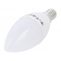 SKU 111; LED lamp; warm white; E14; 220/240VAC; 600lm; 7W; 200°; 3000K; V-TAC
