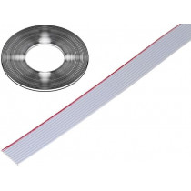 3801/10 (100FT); Wire: ribbon; 1.27mm; stranded; Cu; 10x26AWG; unshielded; PVC; grey; 3M