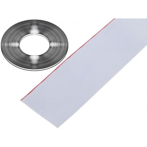 3801/40 (100FT); Wire: ribbon; 1.27mm; stranded; Cu; 40x26AWG; unshielded; PVC; grey; 3M