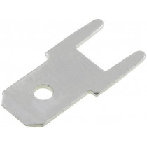 382505.28; Terminal: flat; 4.8mm; 0.5mm; THT; bronze; tinned; straight; VOGT