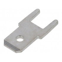 382508.28; Terminal: flat; 4.8mm; 0.8mm; THT; bronze; tinned; straight; VOGT