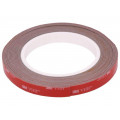 3M VHB GPH 110 12MMX5M; Tape: fixing; W: 12mm; L: 5m; Thk: 1.1mm; acrylic; grey; max.230°C; 3M