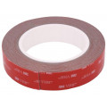 3M VHB GPH 110 25MMX5M; Tape: fixing; W: 25mm; L: 5m; Thk: 1.1mm; acrylic; grey; max.230°C; 3M 3M VHB GPH 110 25MMX5M; Tape: fixing; W: 25mm; L: 5m; Thk: 1.1mm; acrylic; grey; max.230°C; 3M