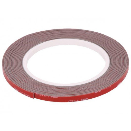 3M VHB GPH 110 6MMX5M; Tape: fixing; W: 6mm; L: 5m; Thk: 1.1mm; acrylic; grey; max.230°C; 3M