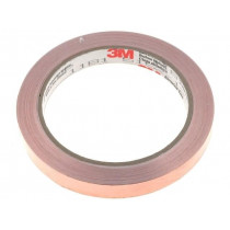 FE-5100-5279-1; Tape: electrically conductive; W: 12mm; L: 16.5m; Thk: 0.066mm; 3M