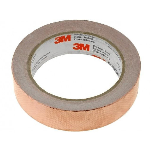 FE-5100-5291-6; Tape: electrically conductive; W: 25mm; L: 16.5m; Thk: 0.101mm; 3M FE-5100-5291-6; Tape: electrically conductive; W: 25mm; L: 16.5m; Thk: 0.101mm; 3M