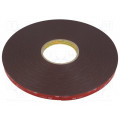 VHB 4611; Tape: fixing; W: 12mm; L: 33m; Thk: 1.1mm; acrylic; dark grey; UL-746C; 3M
