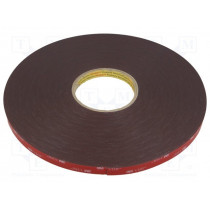 VHB 4611; Tape: fixing; W: 19mm; L: 33m; Thk: 1.1mm; acrylic; dark grey; UL-746C; 3M