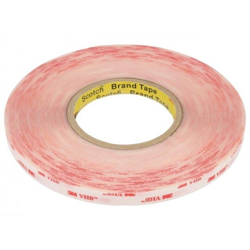 VHB 4905; Tape: fixing; W: 9mm; L: 33m; Thk: 500um; acrylic; transparent; 3M