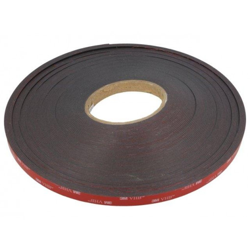 VHB 5952; Tape: fixing; W: 19mm; L: 33m; Thk: 1.1mm; acrylic; black; max.150°C; 3M