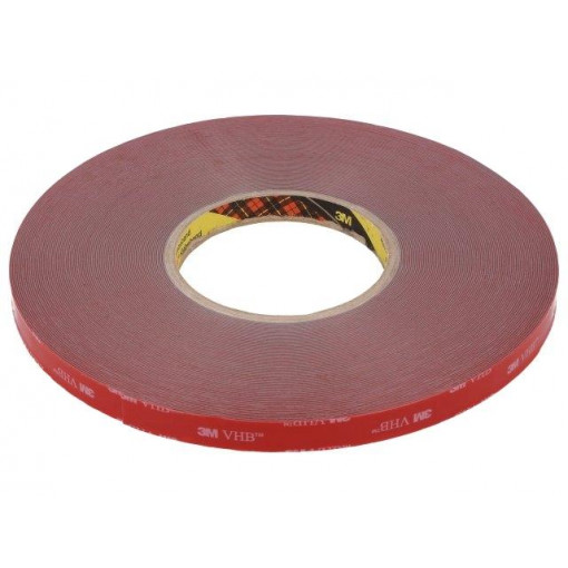 3M VHB GPH 060 12MMX33M; Tape: fixing; W: 12mm; L: 33m; Thk: 0.6mm; acrylic; grey; max.230°C; 3M