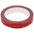 3M VHB GPH 060 19MMX5M; Tape: fixing; W: 19mm; L: 5m; Thk: 0.6mm; acrylic; grey; max.230°C; 3M