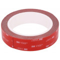 3M VHB GPH 060 25MMX5M; Tape: fixing; W: 25mm; L: 5m; Thk: 0.6mm; acrylic; grey; max.230°C; 3M